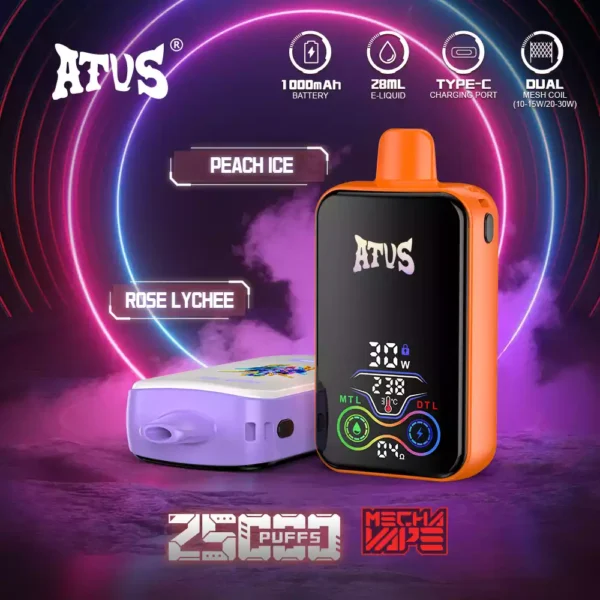 Atus 25000 Puffs: O Pod descartável de Vape para atacado definitivo para varejistas