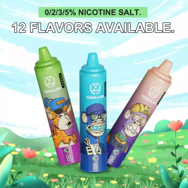 Stock Up with UZY TORNADO 20000 Puffs The Best Disposable E-cigarette in Europe