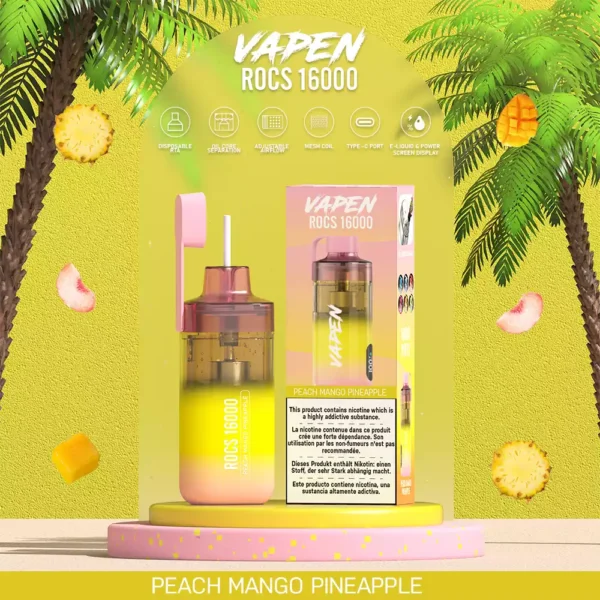 VAPEN ROCS 16000PUFF The Ultimate Wholesale Disposable Vape Pen with Refillable E-Liquid