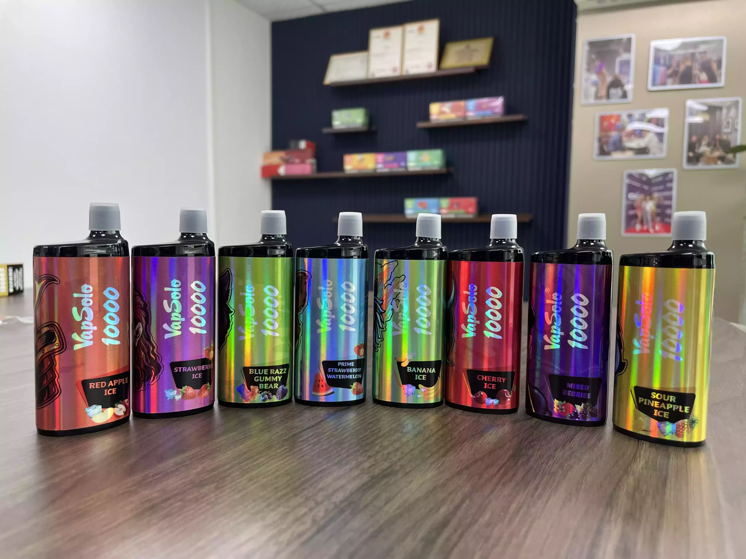Vapsolo King 10K Puffs Det mest populære Engros-Engangs E-cigaretvalg