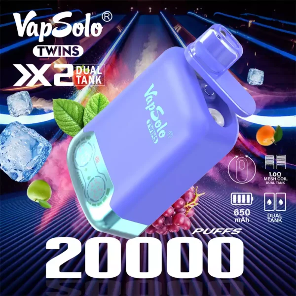 Vapsolo Shisha 20 000 затяжек. Лучшая оптово-разовая вейп-ручка для вашего магазина