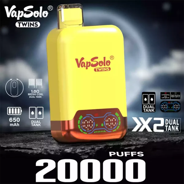 Vapsolo Shisha 20 000 затяжек. Лучшая оптово-разовая вейп-ручка для вашего магазина