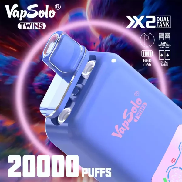 Vapsolo Shisha 20 000 затяжек. Лучшая оптово-разовая вейп-ручка для вашего магазина