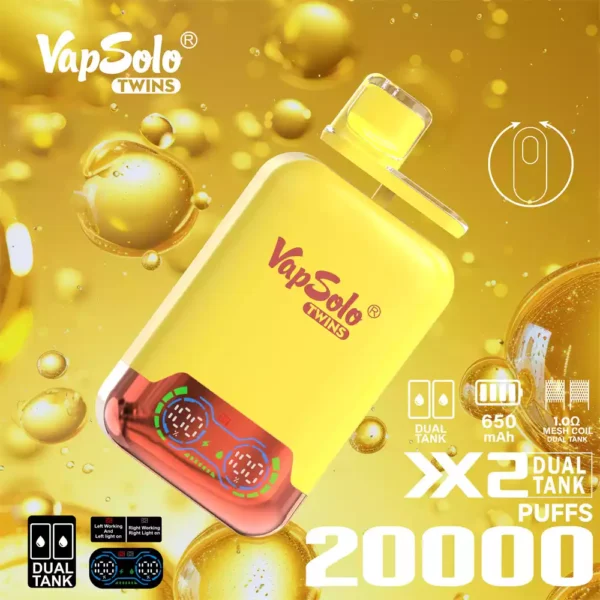 Vapsolo Shisha 20 000 затяжек. Лучшая оптово-разовая вейп-ручка для вашего магазина