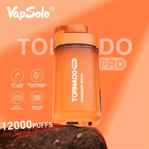 Vapsolo Tornado Pro 12K Puffs Високоякісні оптові одноразові ручки для роздрібної торгівлі