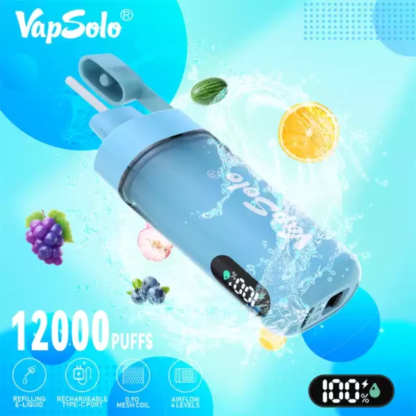 Vapsolo Tornado Pro 12K Puffs Високоякісні оптові одноразові ручки для роздрібної торгівлі