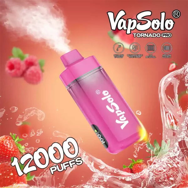 Vapsolo Tornado Pro 12K Puffs Високоякісні оптові одноразові ручки для роздрібної торгівлі