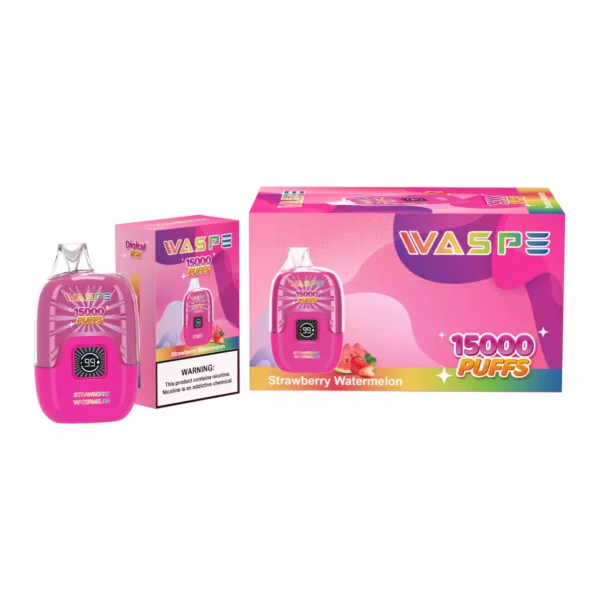 WASPE 15000 PUFFS Digitale Box Bulk Groothandel Wegwerp Vapes met LCD-scherm