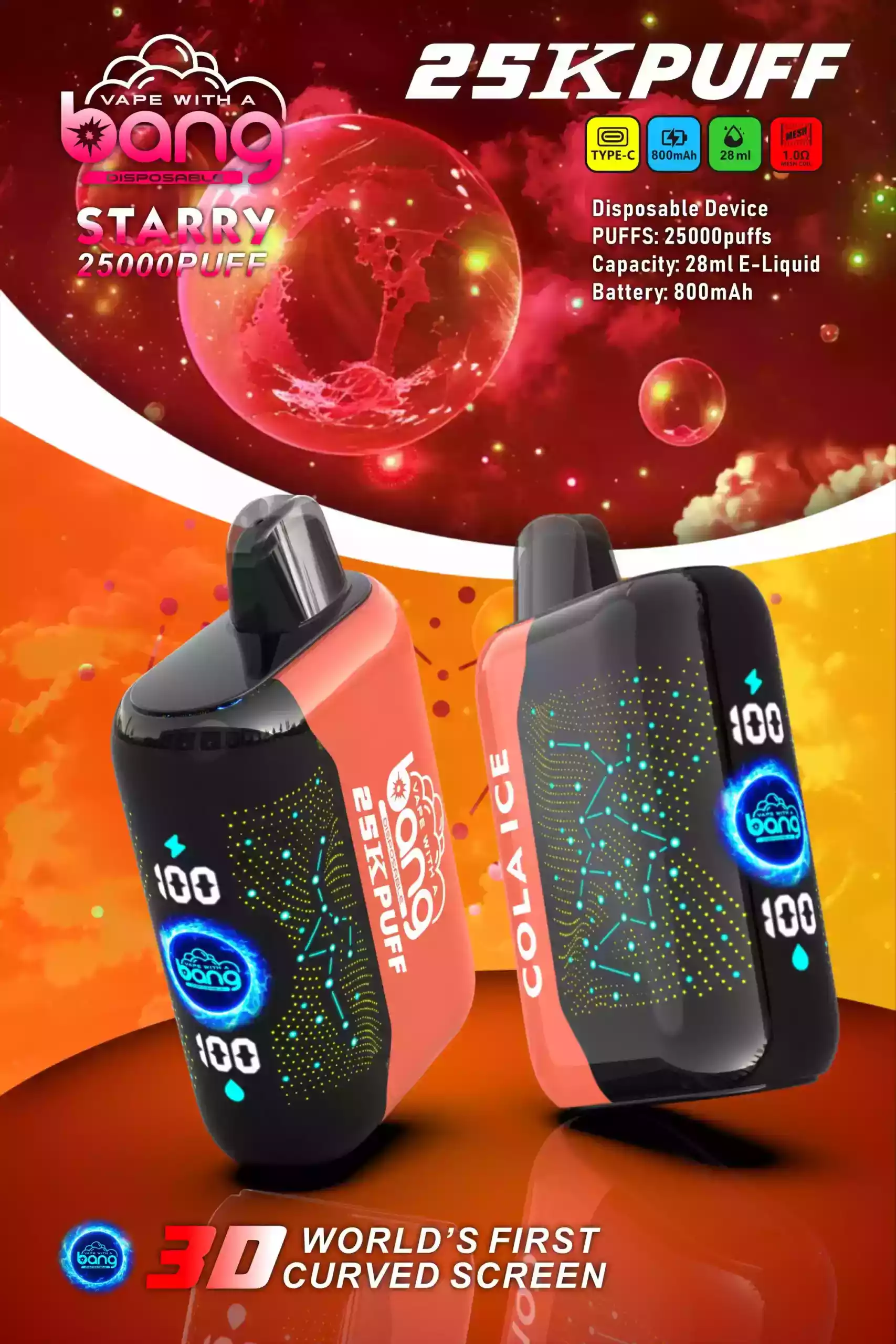 Bang Starry 25000 Puffs: Najlepší hviezdny zážitok z vapingu