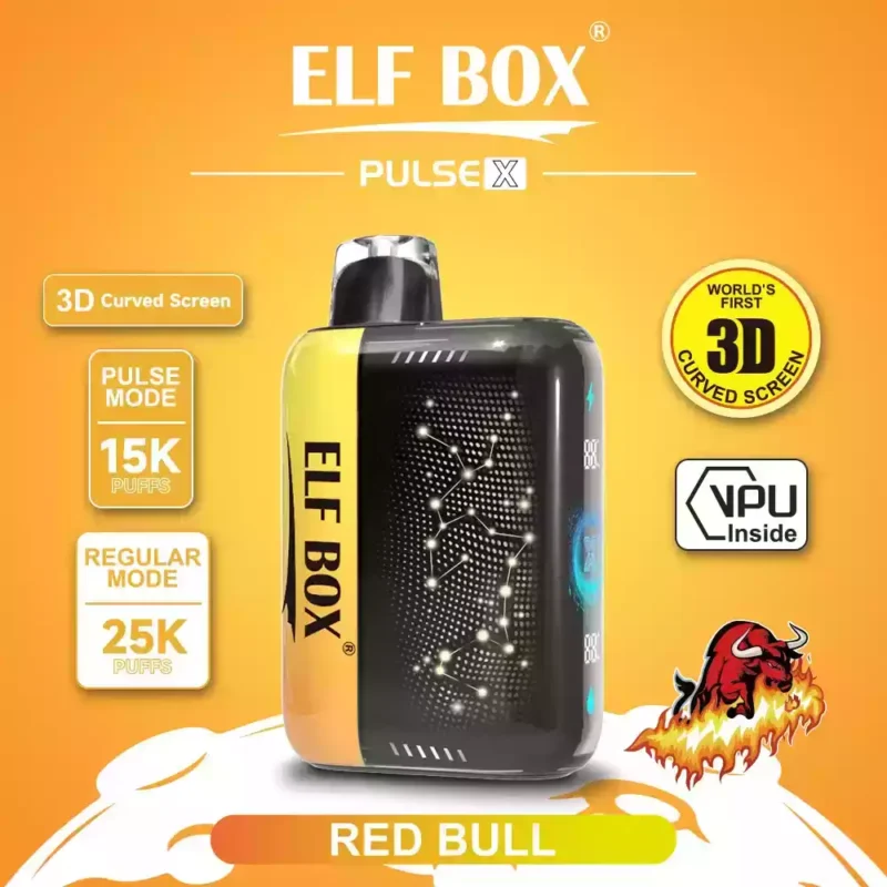 ELF BOX PULSE X 25000 šlukov Najlepšie jednorazové vape tyčinky