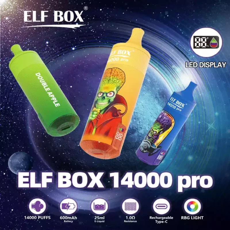 ELF BOX RGB 14000 Puffs Vape na jedno použitie 12 lahodných príchutí