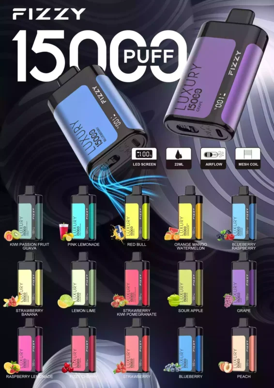 Fizzy Luxury 15000 Puffs Najlepšie jednorazové Vape veľkoobchod