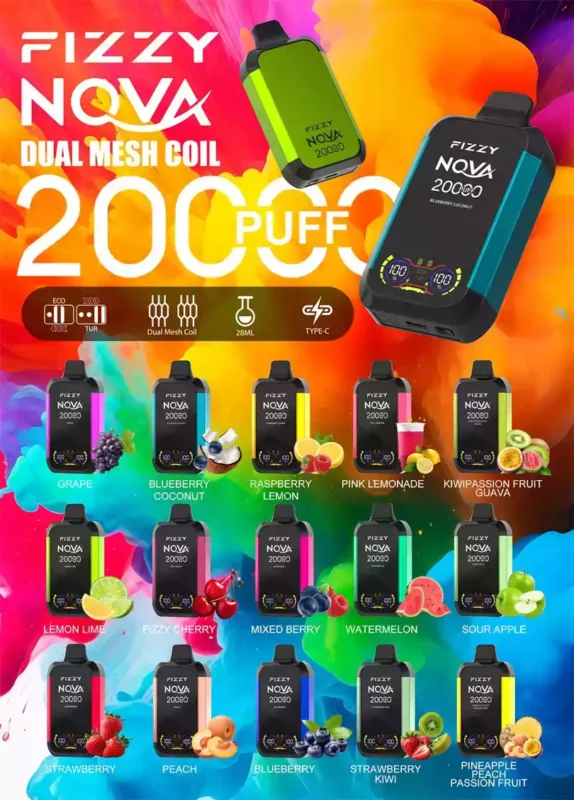 Fizzy Nova 20000 Puffs Najlepšie jednorazové Vape veľkoobchod