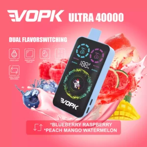 VOPK ULTRA 40000 Puffs Disposable Vape 36ml E-Liquid 650mAh Battery Mesh Coil Nicotine 0% 2% 3% 5%