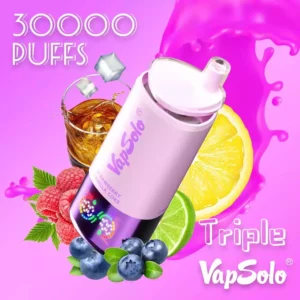 Vapsolo Triple 30000 Puffs Disposable Vape 36ml E-Liquid 650mAh Battery Mesh Coil Nicotine 2% 5%