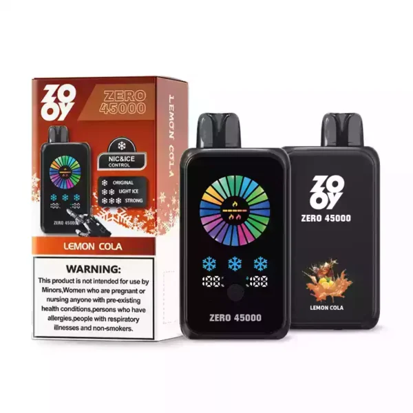 ZOOY ZERO 45000 Puffs Disposable Vape Smart Display and Customizable Vaping Experience